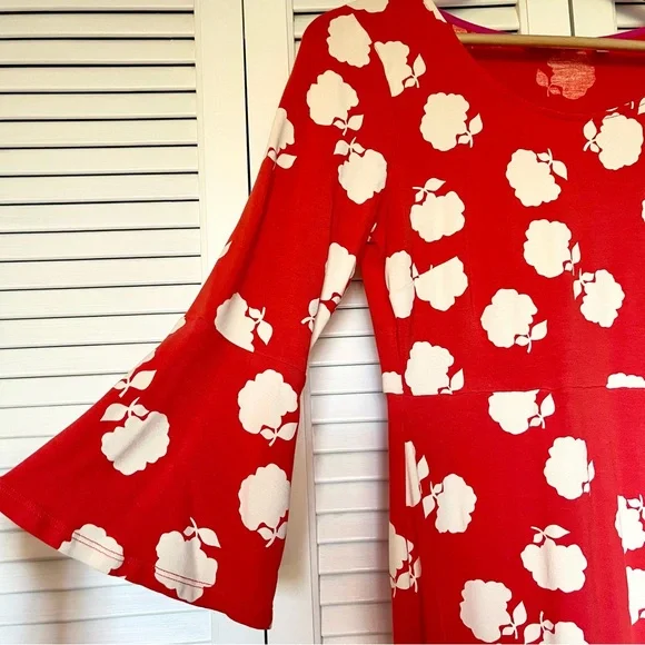 Boden Floral Orange Dress - Picture 10 of 16